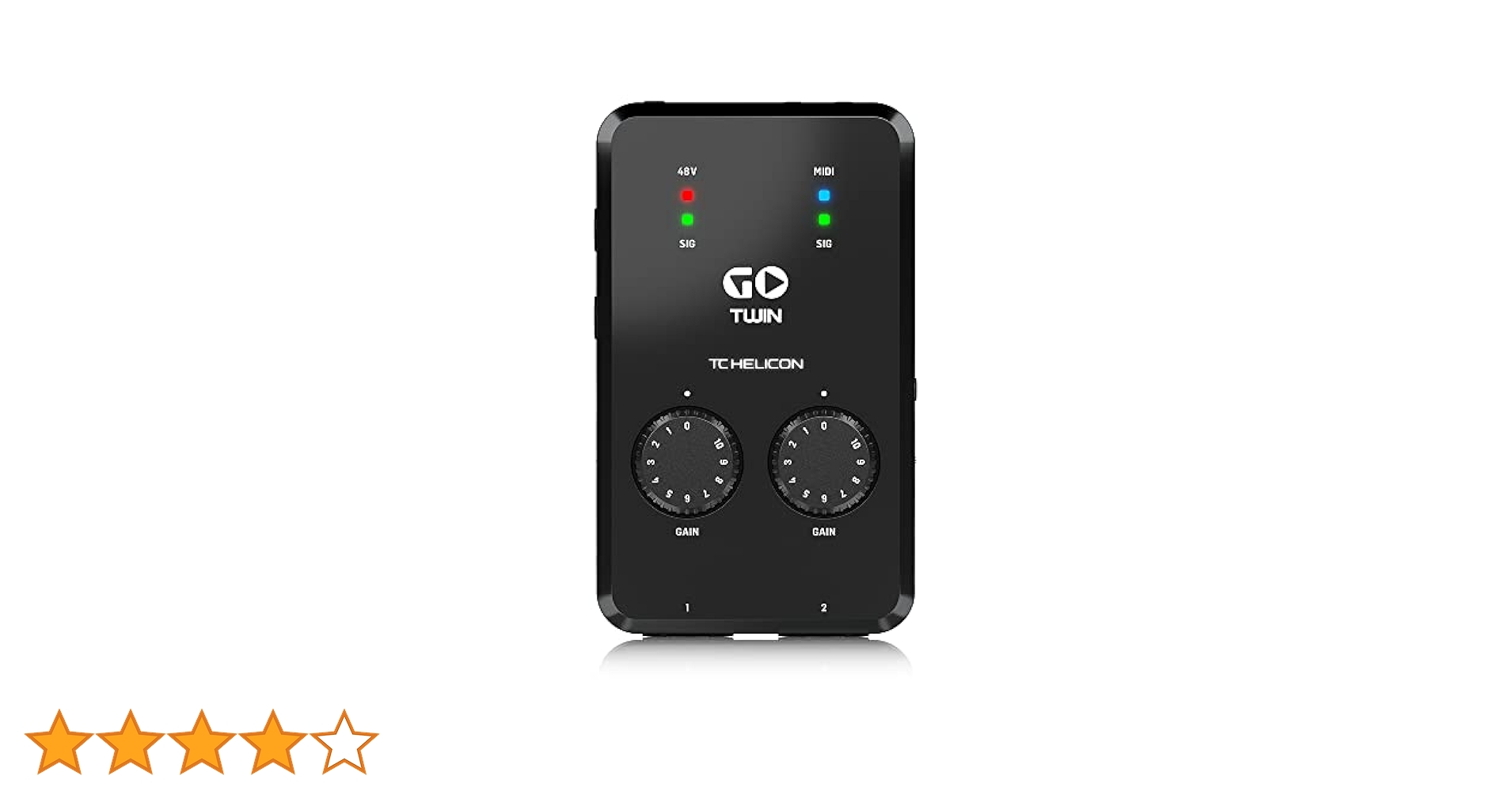 TC HELICON GO TWIN オーディオインターフェイス MIDI TC-Helicon GO TWIN 2-channel Audio/MIDI Interface for Mobile